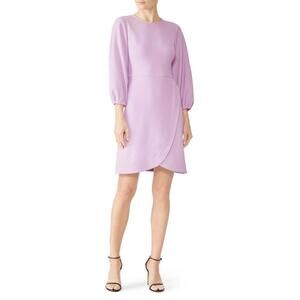Shoshanna Lavender Puff Sleeve Dress Size 2 with Discoloration